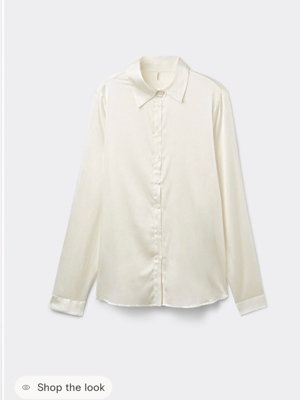 Intimissimi White Classic White Silk Blouse Sz. L NWOT
